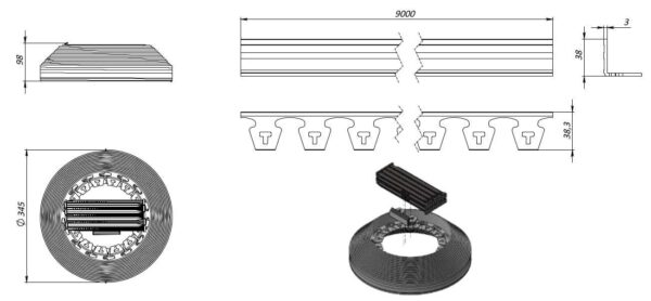 Obrzeże ogrodowe Fix Light 9 m – czarne