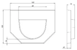 Zaślepki do kanału betonowego Base Dn100 h125 Odpływ