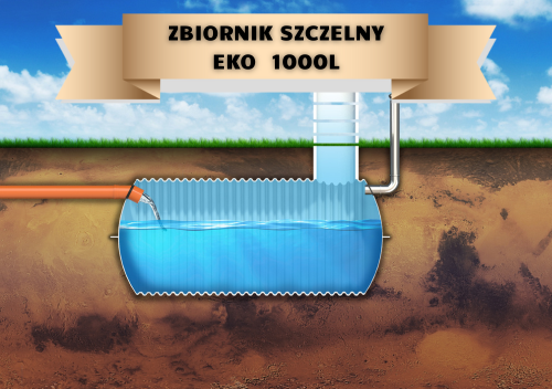 Zbiornik bezodpływowy typu EKO 1000l