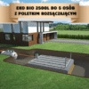 Przydomowe oczyszczalnie ścieków: Oczyszczalnia biologiczna EKO-BIO 2500l do 5 osób z poletkiem rozsączającym