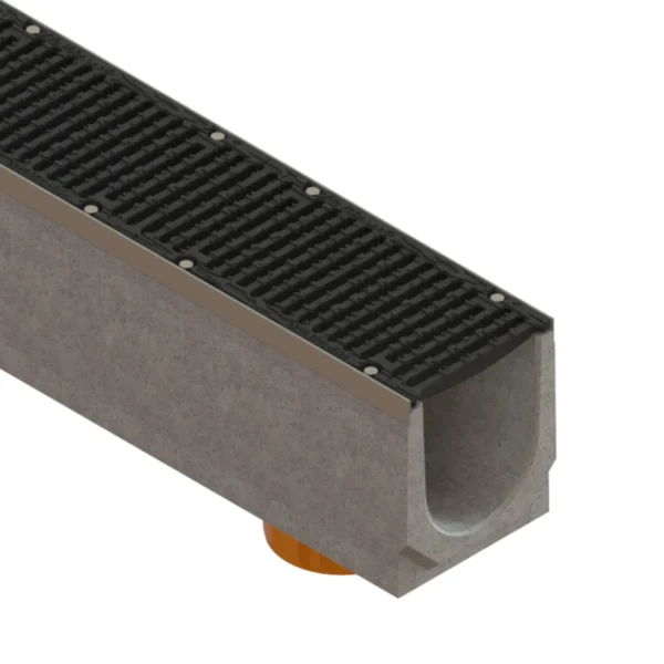 Kanał beton-Pro DN200-ruszt żeliwny kl.D400 H=260mm z odpływem