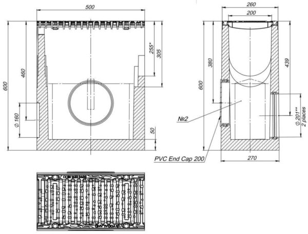 Studzienka systemowa betonowa Pro DN200 kl.D400